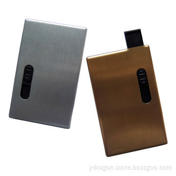 Small Aluminum USB Flash Drives, 1 to 32GB Capacity, Fashionable Card Design, Both Sides 3D Print